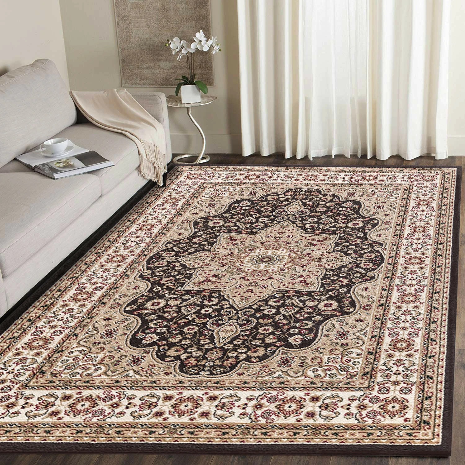 Modern Large Traditional Area Rugs Bedroom Living Room Hallway Runners Door Mats - Image 2