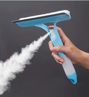 Multi-Function Glass Wiper with Spray – Window Cleaning Brush for Home & Car