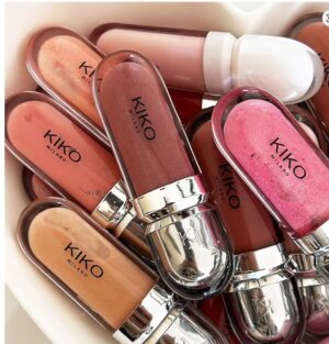 KIKO 3D Hydra Lip Gloss – Waterproof, Long-Lasting Shimmer Lip Gloss & Lip Liner (Brun Rose / Pearly Mauve)