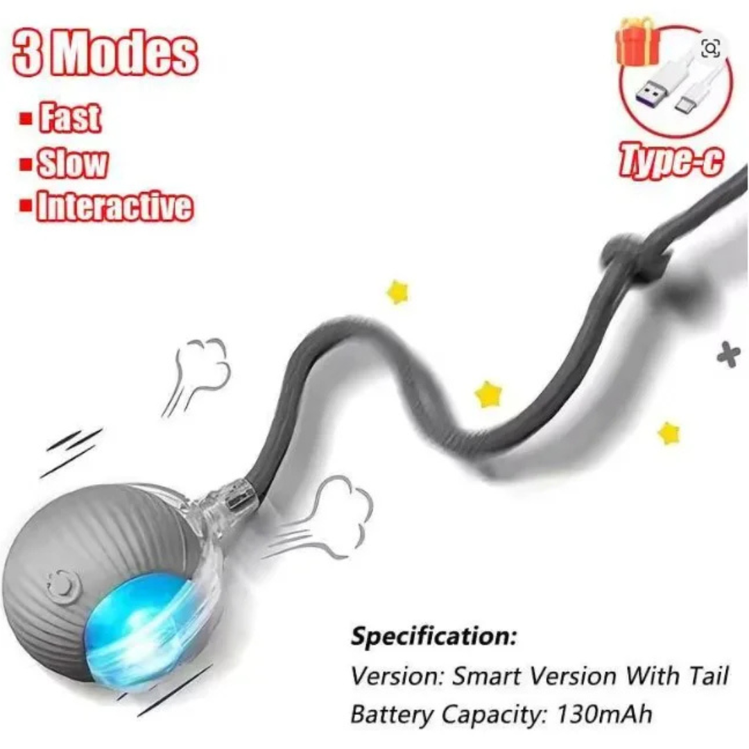 Smart Interactive Dog & Cat Ball Toy – Automatic Rolling Rechargeable Pet Training Toy - Image 4