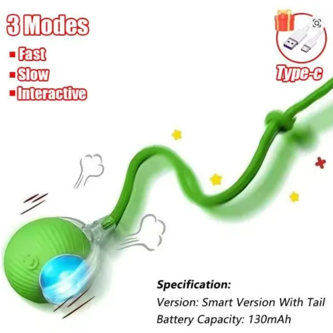 Smart Interactive Dog & Cat Ball Toy – Automatic Rolling Rechargeable Pet Training Toy - Image 2