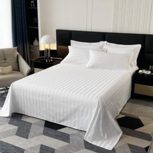 King Size White Cotton Bedsheet – 100% Premium Quality Bedding UK