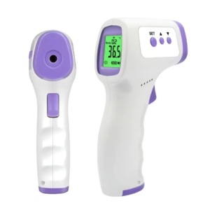 Digital Infrared Thermometer & Finger Pulse Oximeter – Non-Contact Fever Scanner + Blood Oxygen Monitor