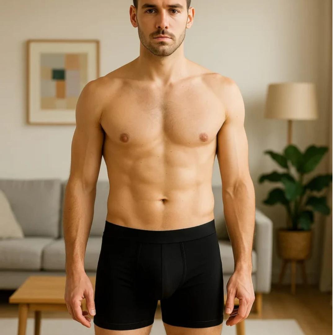 Men’s Boxers Pack of 3 – Black & Blue 100% Cotton Underwear UK - Image 4